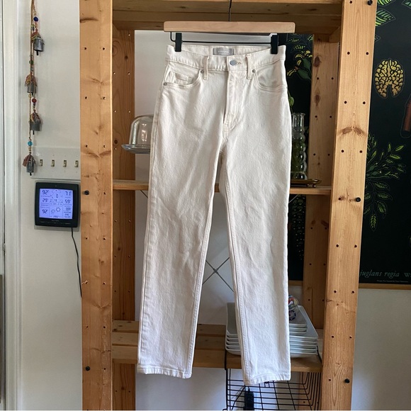 Everlane Cream White Ecru The Original Cheeky Jeans - Picture 6 of 16